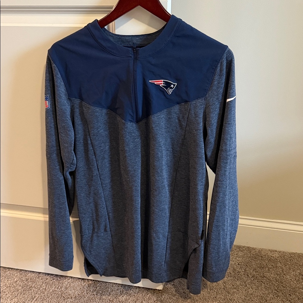 New England Patriots Nike Sideline Quarter Zip